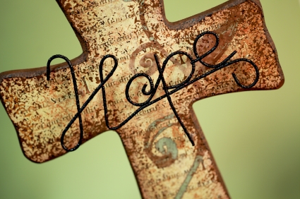 Hope on cross