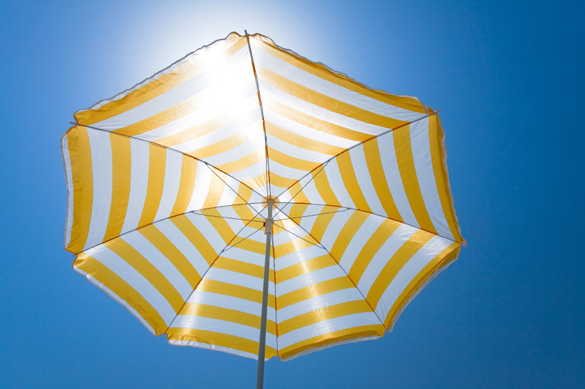 Umbrella in summer sun