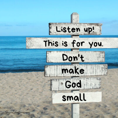 How Small is Your God?