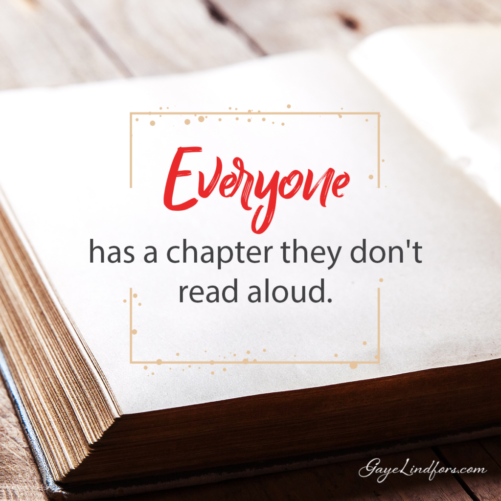 Everyone has a chapter