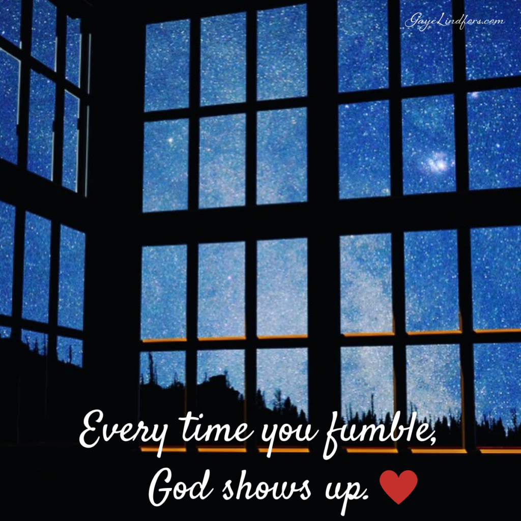 Every time fumble God shows up