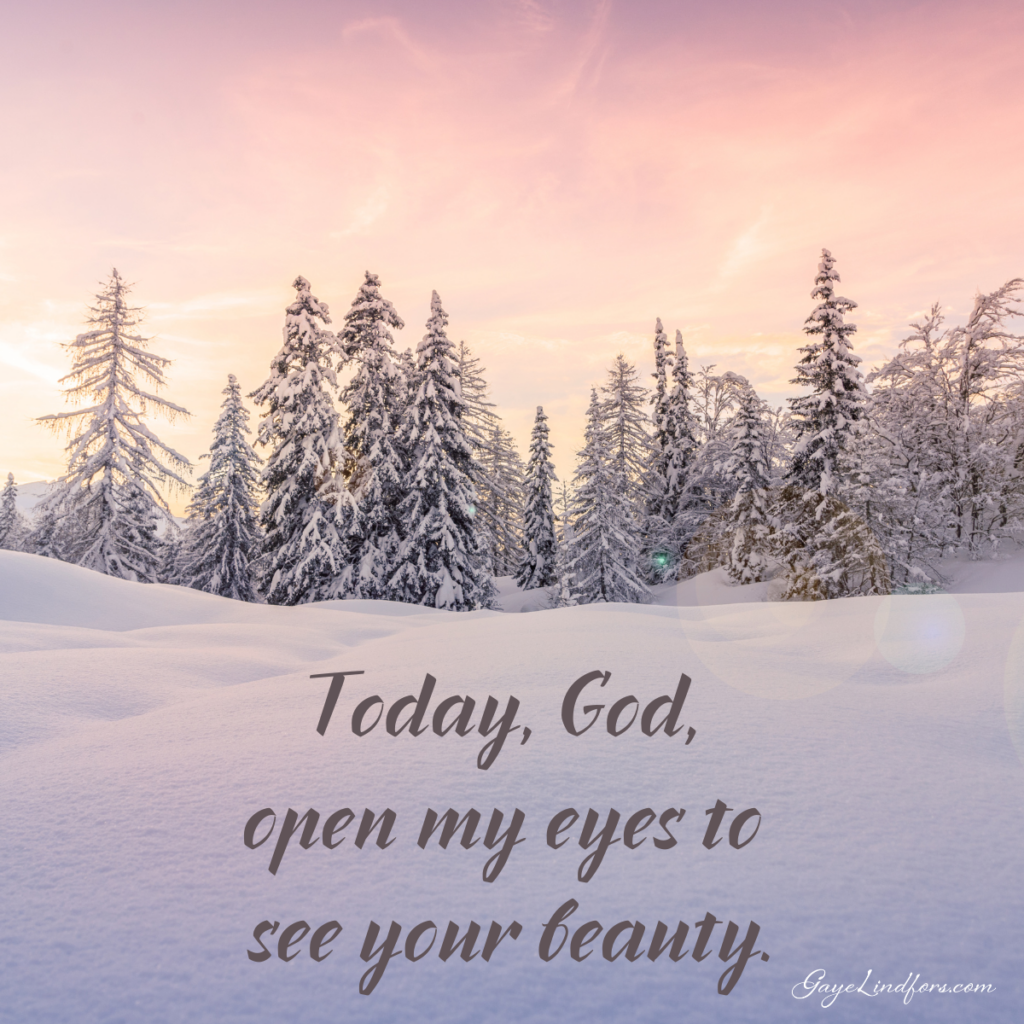 Open eyes see your beauty