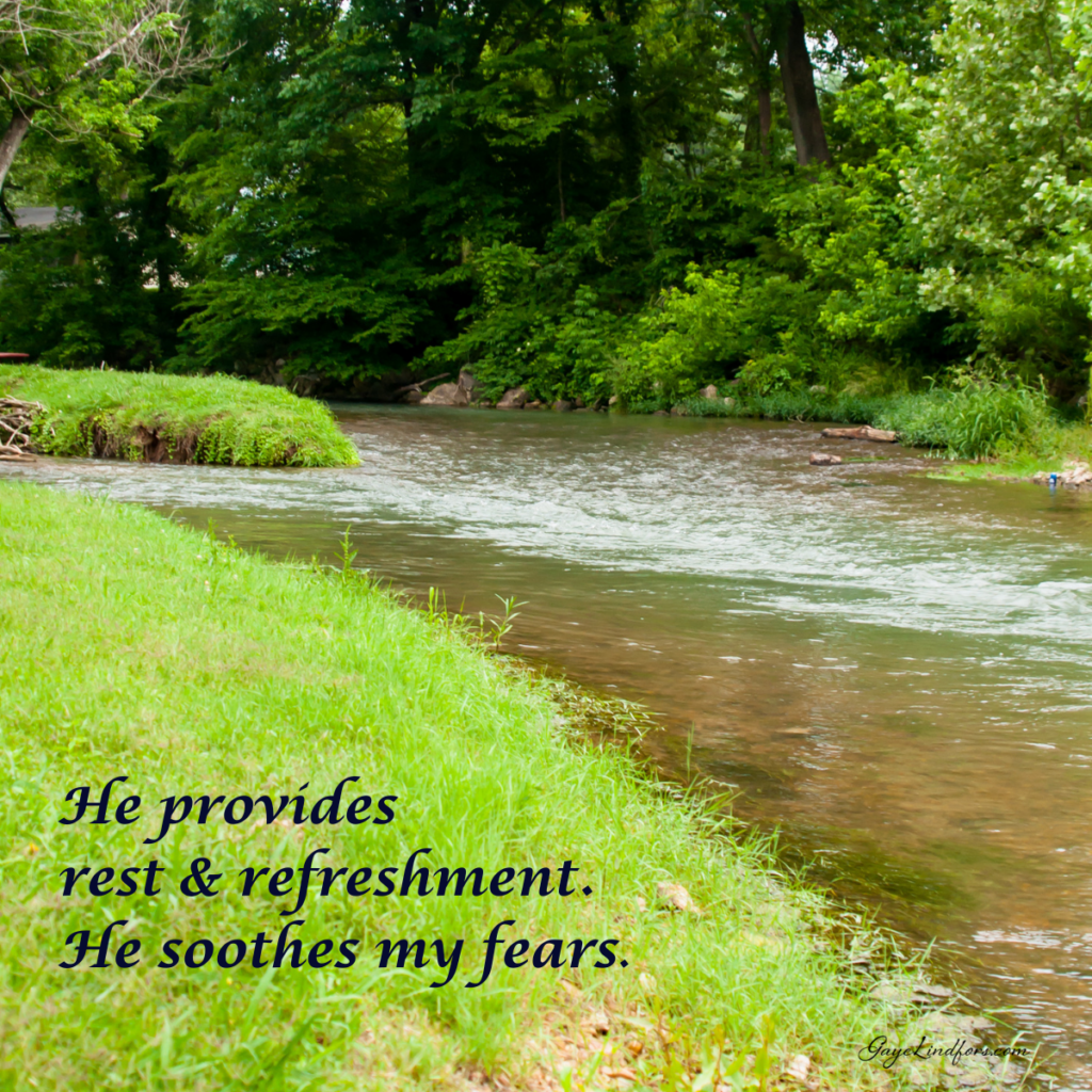 He provides rest refreshment FB post