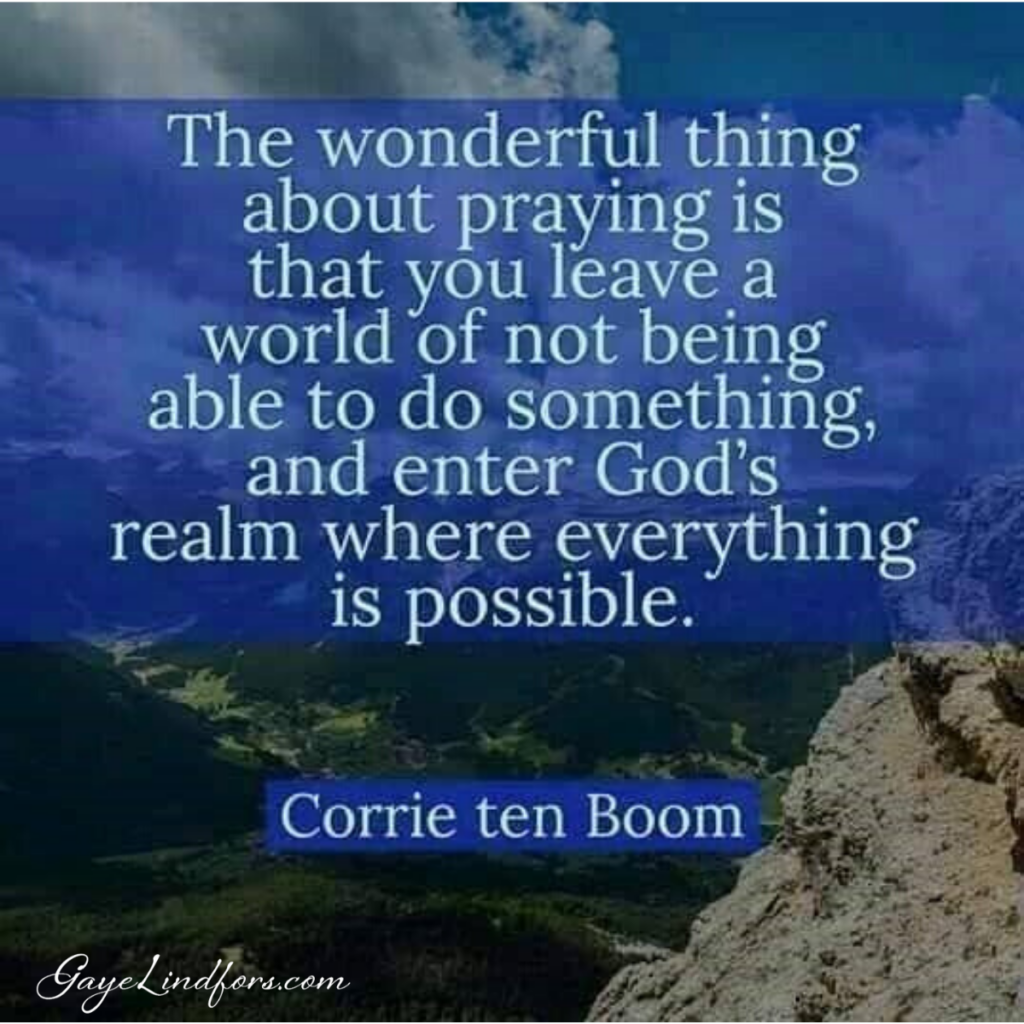 Prayer Corrie ten Boom FB post