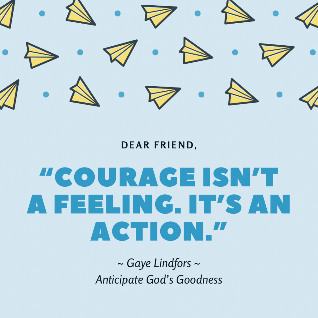 Courage is an action IG post