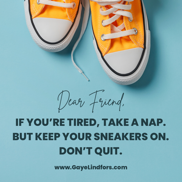 AGG Nap with sneakers on FB