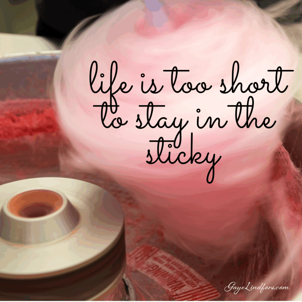 Cotton candy too sticky FB post